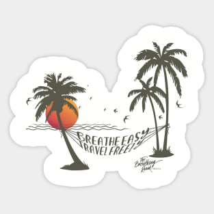 Breathe Easy Travel Freely Sticker